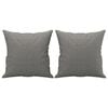vidaXL Throw Pillow Dark grey 100% polyester 15.7 x 15.7 in Throw Pillow
