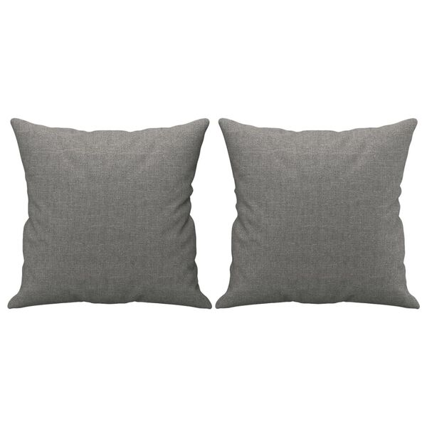 vidaXL Throw Pillow Dark grey 100% polyester 15.7 x 15.7 in Throw Pillow