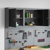 vidaXL Tool Cabinet Black and gray 50 x 20 x 55 cm Powder-coated steel