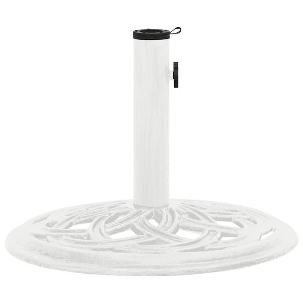 vidaXL Umbrella Base White Cast Iron Medium Durable Umbrella Base