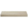 vidaXL Wall Shelf Oak Honeycomb MDF 19.7 in x 9.1 in x 1.5 in