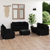 vidaXL Garden Lounge Set Black