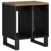 vidaXL Side Table Honey Brown, Black
