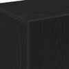 vidaXL Highboard Black Oak 27.56 x 12.20 x 45.28 in Engineered Wood