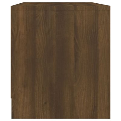 vidaXL TV Stand Brown Oak 35.4"x13.8"x15.7" Engineered Wood