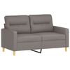 vidaXL Sofa Set Taupe Fabric (100% polyester), metal, textilene, plywood