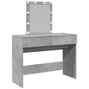 vidaXL Dressing Table Concrete Grey Engineered Wood
