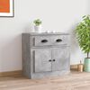 vidaXL Sideboard Concrete Gray Engineered Wood 27.6 x 14.0 x 26.6 in
