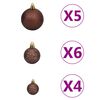 vidaXL Slim Pre-lit Christmas Tree with Ball Set Green 59.1"