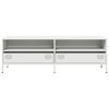 vidaXL TV Cabinet White Cold-rolled steel Medium Adjustable Feet