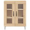 vidaXL Sideboard Sonoma oak 27.36 x 13.39 x 35.43 in Engineered Wood
