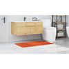 vidaXL Anti-slip Bath Mat Orange 27.6" x 47.2" PP