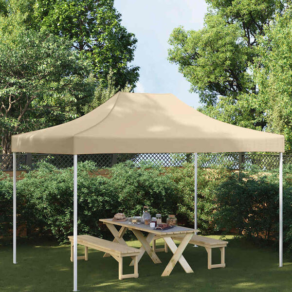 vidaXL Party Tent Roof 13.1x9.8' Beige 2.95 oz/ft²