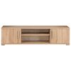 vidaXL TV Wall Unit Sonoma oak Engineered wood, Metal Large TV Wall Unit