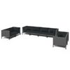 vidaXL Garden Lounge Set Dark Grey