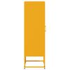 vidaXL Highboard Mustard Yellow Steel Tall Highboard Rectangular