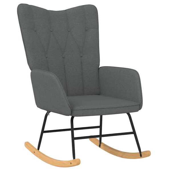 vidaXL Rocking Chair Dark grey