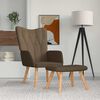 vidaXL Relaxing Chair With Stool Brown