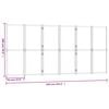 vidaXL 6-Panel Room Divider Black 165.4"x70.9"