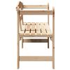 vidaXL Outdoor Bench Natural 46.85 x 17.32 x 29.92 in Solid Pine Wood