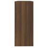 vidaXL Bookcase Brown oak Engineered wood Medium Bookcase Rectangular