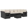 vidaXL Garden Sofa Set Black