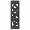 vidaXL Umbrella Stand Black 15.5 x 15.5 x 49 cm Metal