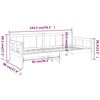 vidaXL Day Bed Honey Brown Solid Pine Wood