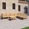 vidaXL Garden Lounge Set Natural Wood Solid Pinewood Medium Modular