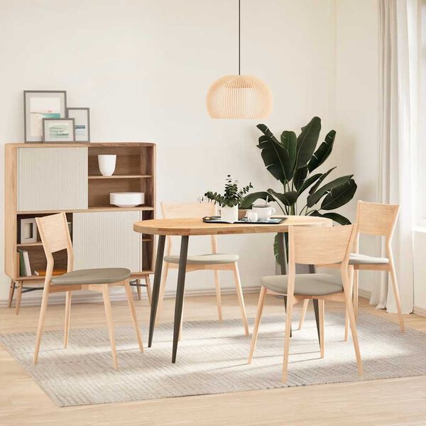 vidaXL Coffee Table Leg Natural steel Powder-Coated Steel Adjustable