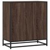 vidaXL Sideboard Brown Oak Engineered wood and metal Medium Sideboard