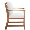 vidaXL Garden Lounge Set Brown, Cream White