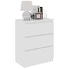vidaXL Sideboard White 23.6"x13.8"x29.9" Engineered Wood