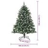 vidaXL Artificial Christmas Tree with 150 LEDs Green 59.06 in