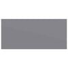 vidaXL Wall Shelf Set of 2 Grey Honeycomb MDF, metal 19.7 x 9.1 in