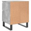 vidaXL Bedside Cabinet Set of 2 Concrete Grey Engineered wood, Metal