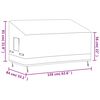 vidaXL Bench Cover Beige and brown 600D oxford with PVC coating Large