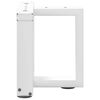 vidaXL Coffee Table Leg White Powder-coated steel Standard Levelers