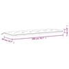 vidaXL Garden Bench Cushion Set of 2 Pink 100% polyester Extra Long