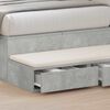 vidaXL Bed Drawers with Drawer Concrete Grey 39.37 x 14.37 x 6.50 in