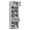 vidaXL Storage Cabinet Grey Sonoma Engineered Wood Tall Storage Cabinet