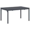 vidaXL Extension Table 2 pcs Anthracite 210 x 90 x 73 cm Steel