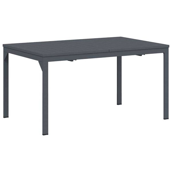 vidaXL Extension Table 2 pcs Anthracite 210 x 90 x 73 cm Steel
