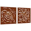 vidaXL Garden Wall Decoration Standard metal color turns rusty over time