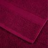 vidaXL Towel Set Burgundy 100% ring-spun cotton Towel Set Rectangular