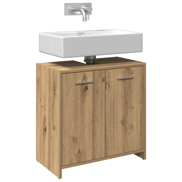 vidaXL Bathroom Sink Cabinet Artisan Oak Engineered Wood Medium