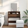 vidaXL Dressing Table Brown Oak Engineered Wood Medium Dressing Table
