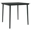 vidaXL Garden Dining Set Grey, Black, Dark Grey