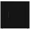 vidaXL Bedside Cabinet Black Engineered Wood Medium Bedside Cabinet