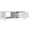 vidaXL Coffee Table White Solid Pine Wood, MDF Medium Coffee Table
